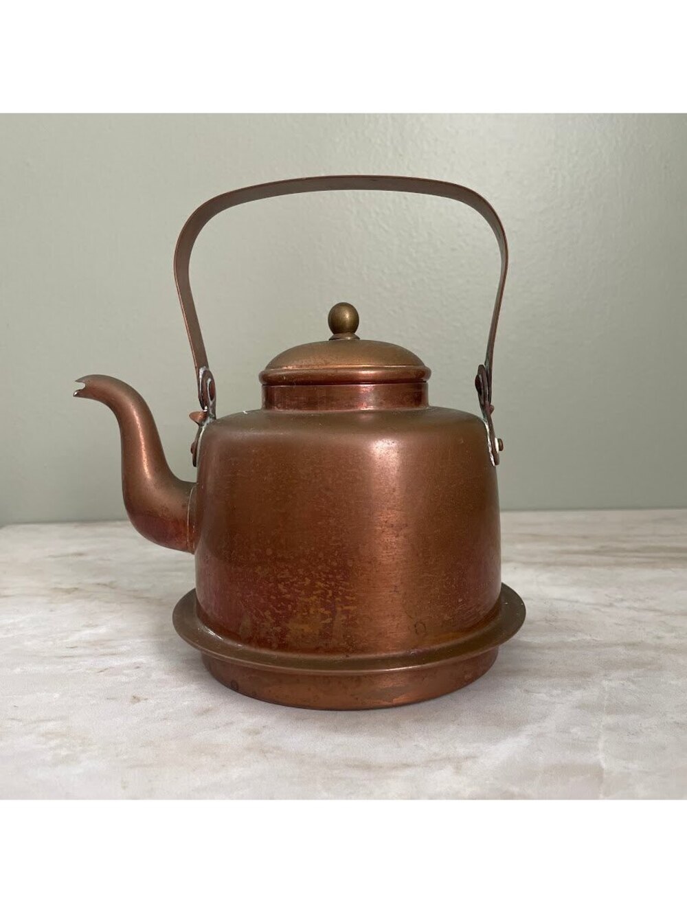 Vintage Rothberg Turku Copper Tea Kettle Made in Finland 1 Quart